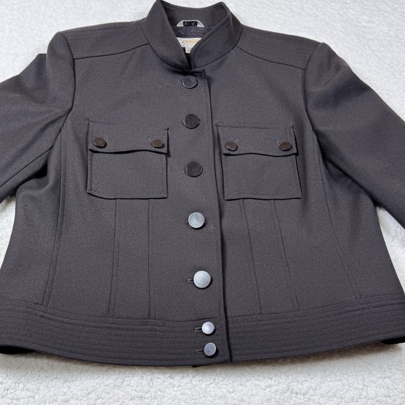 Talbots Jackets & Blazers - Talbots Woman's Jacket Brown Wool Button‎ Up Lined 10 Petite